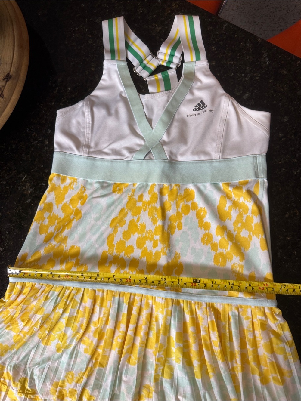 Tennis adidas Stella McCartney Kids White Jacket with Light Green Trim